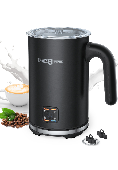 Milk Frother, 4-in-1 Milk Frother Electric, 10.1oz/300ml Milk Warmer