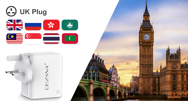 UK TO US TRAVEL ADAPTOR USA TRAVEL PLUG