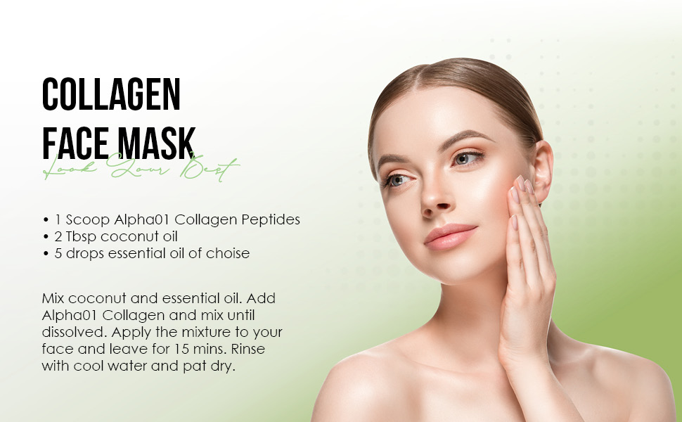 Alpha01 Multi Collagen Protein Powder Mix Drink Unflavoured, 5 Types, Grass-Fed, 20g