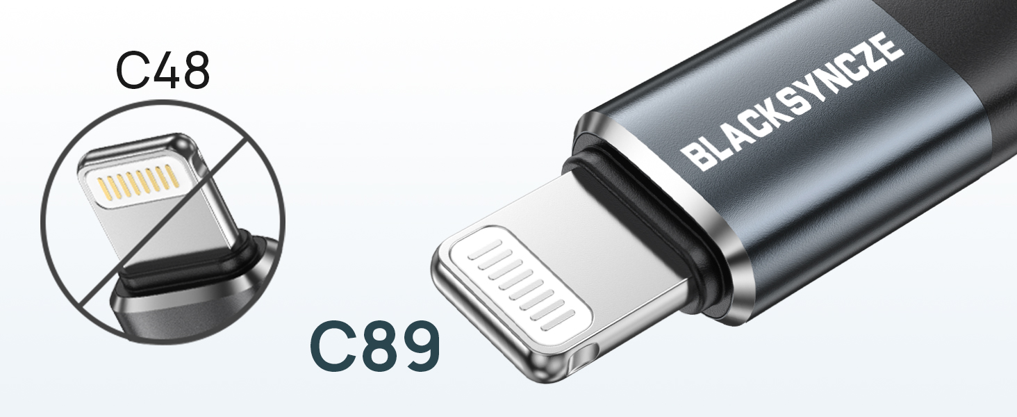 BLACKSYNCZE iPhone Charger Cable
