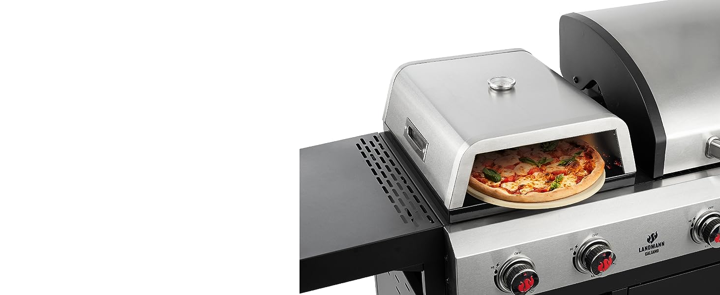 The Caliano 6.1 Gas BBQ with Pizza Oven