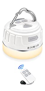 Rechargeable Camping Lantern camping lights tent lights with Remote Control
