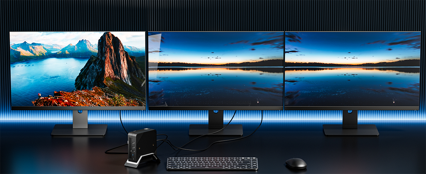 triple screen display