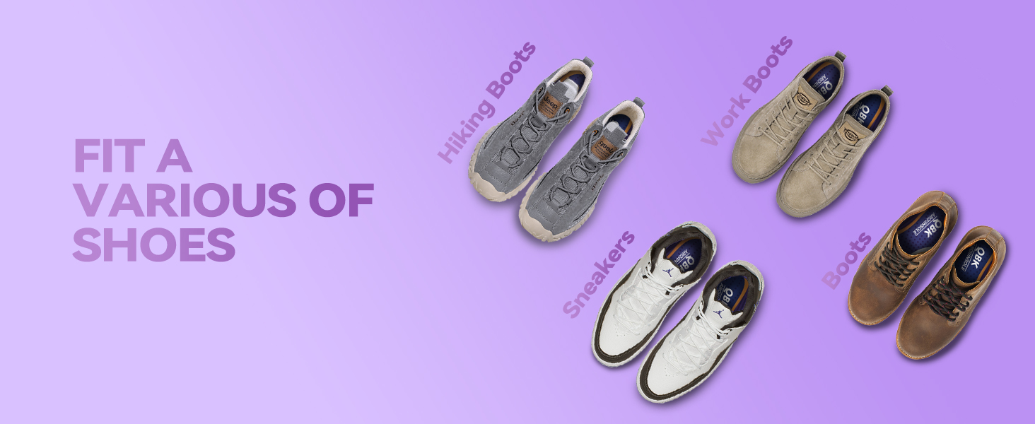 Heel pain relief insoles are suitable for all shoe types
