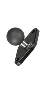 mount ram ball phone base holder inch motorcycle finder fish mounts plate rubber size backpack cup