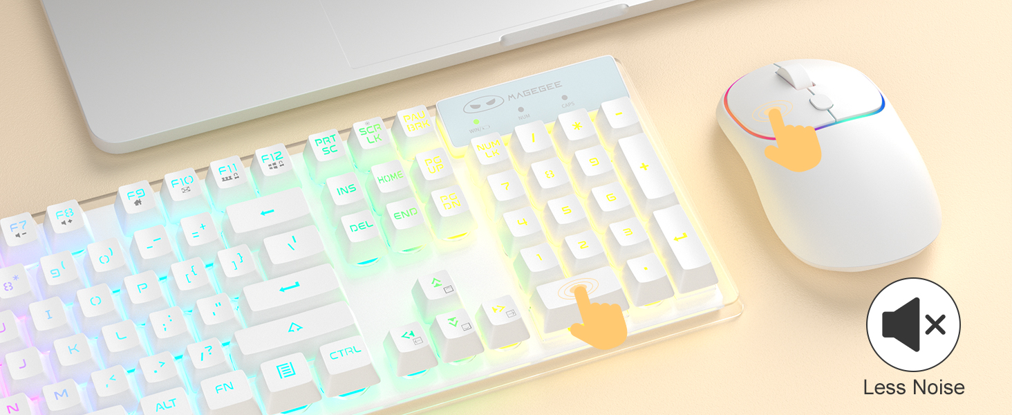 Membrane Keyboard & Quiet Mouse