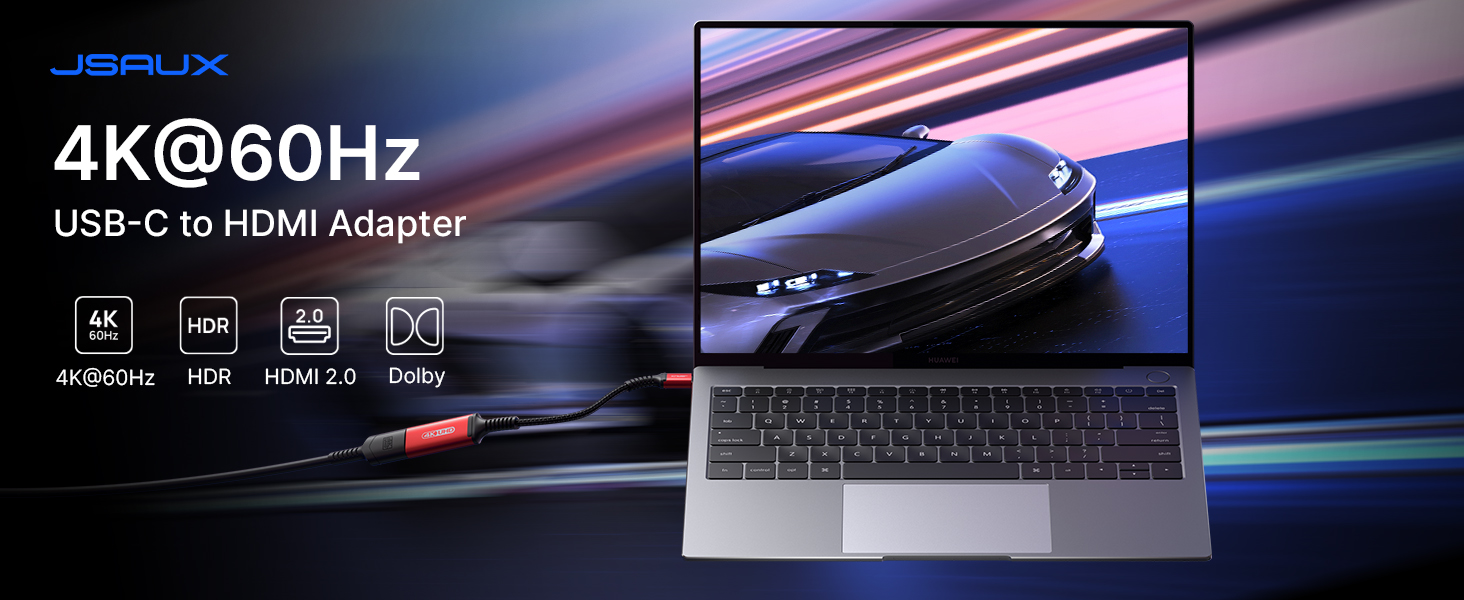 4K@60Hz usb c to hdmi adapter
