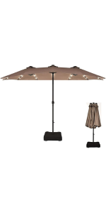 4.6M Double-Side Garden Parasol