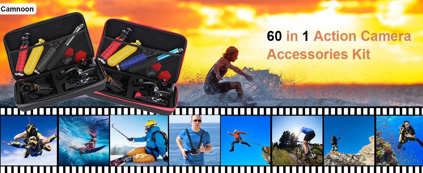 60 in 1 Action Camera Accessories kit