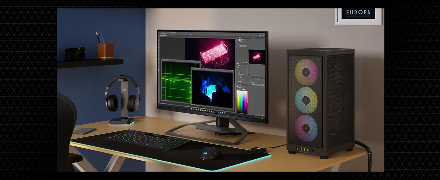 mini itx RGB case, gaming RGB pc case, corsair itx case, corsair mini itx case