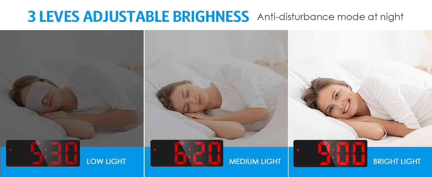 Digital Alarm Clock Alarm Clocks Bedside