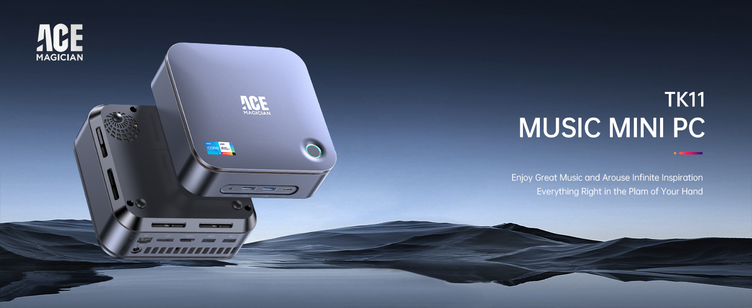 ACEMAGICIAN TK11 Mini PC, Intel Core i5 11320H 16GB DDR4 512GB SSD Mini Computer