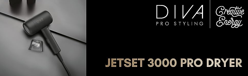 Diva Pro Styling Jet Set 3000 Pro Dryer