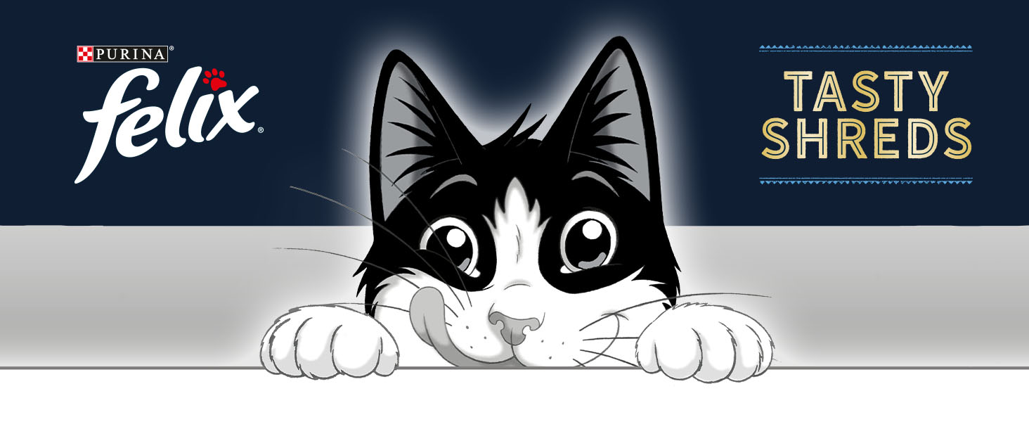 Felix, tasty shreds, purina
