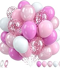 pink balloons