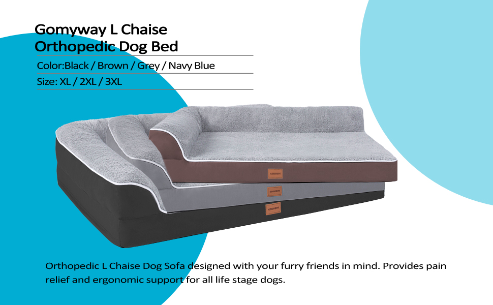 Orthopedic Dog Bed for Large/Medium/Small Pets