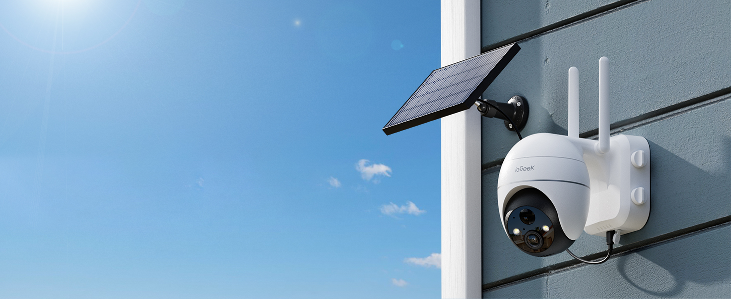 360° solar security camera outdoor battery wireless cctv camera systems 5MP PTZ home security camera