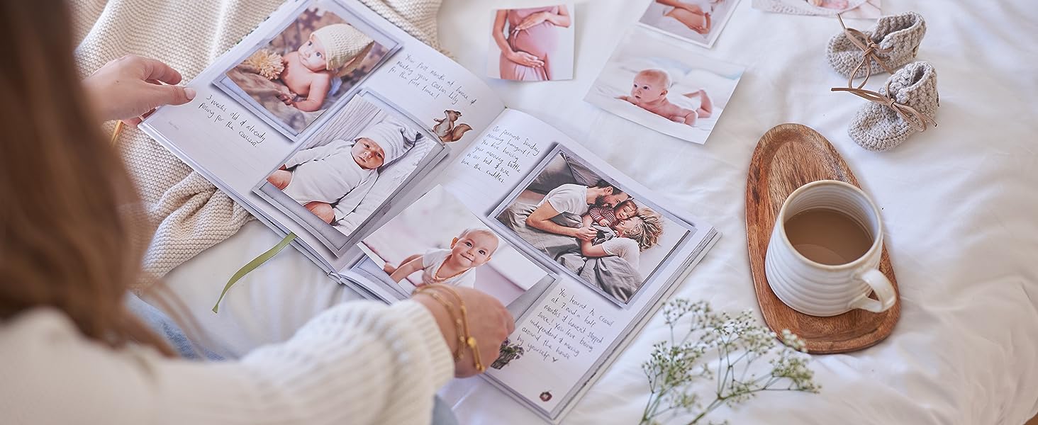 baby photo album pink