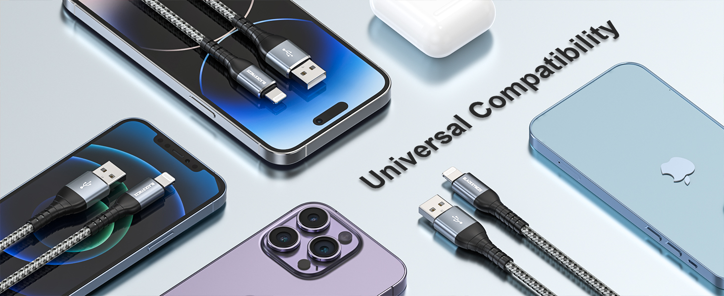 BLACKSYNCZE iPhone Charger Cable