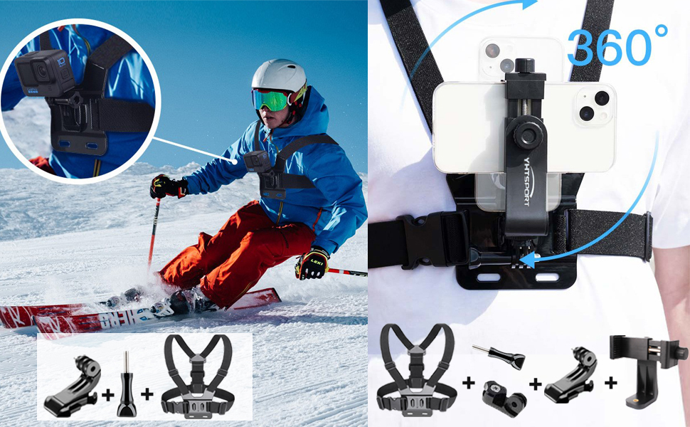 ACTION CAMERA/CLIP PETTORAL BELT FOR CELL PHONE