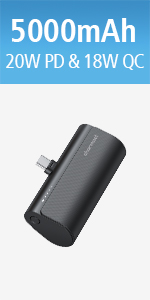 Mini 5000mAh for USB C Phone only