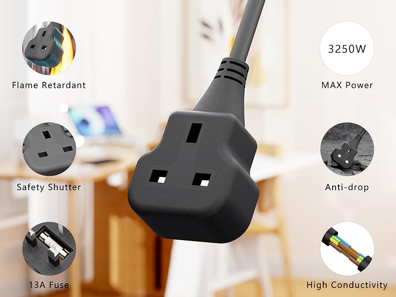 extension lead black
