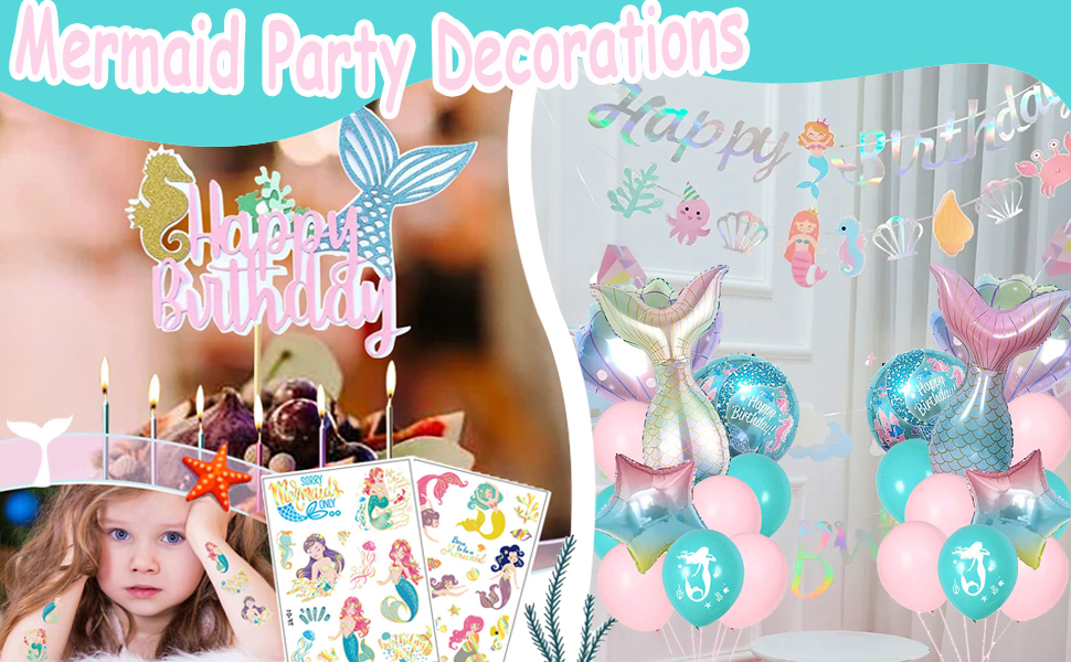 mermaid party decorations
