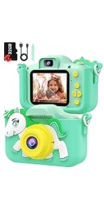 toddler camera and video camera selfie childrens toys for kids age 3-12 years old girls