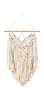 Macrame Wall Hanging Art Cotton Woven Tapestry Boho Chic Home