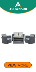 4 seater rattan garden sofa