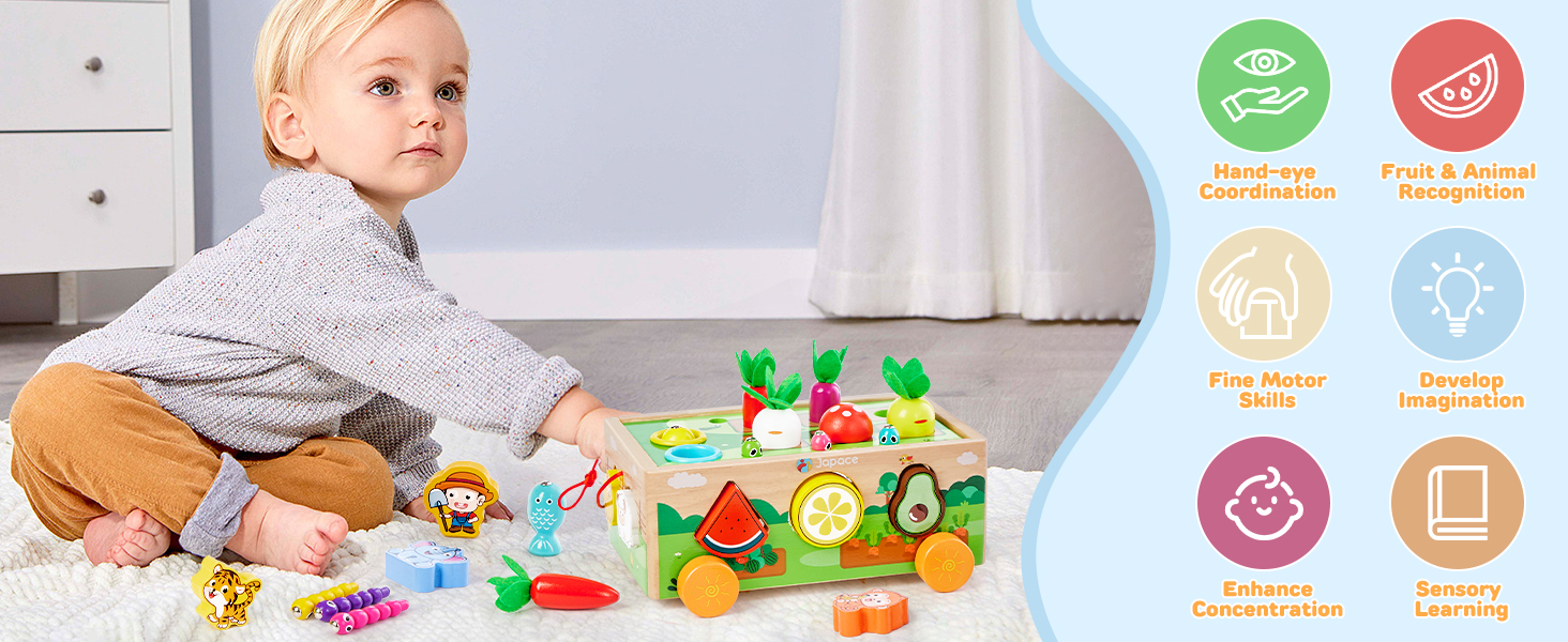 wooden toy for 1 2 years