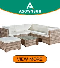 6 seater rattan sofa set