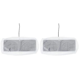 Hama 00113818 | Protective Dust Cover for Keyboards | Transparent | 48 x 5 x 21.5 cm (Pack of 2)