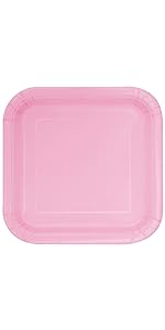 Solid Lovely Pink Square 23cm
