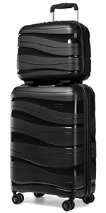 Kono K2094L BK 14/20 Suitcase