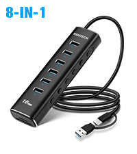 RSHTECH USB C HUB POWERED