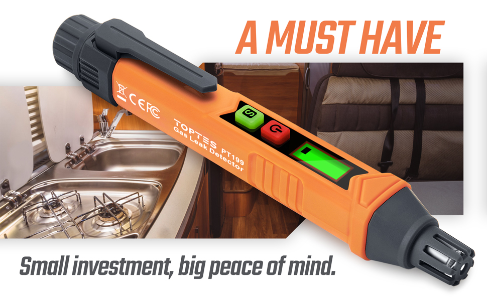 PT199 gas leak detector has dual range of Sensitivities helps to pinpoint the leak accurately.