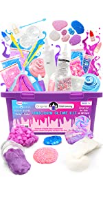 unicorn mini galaxy Slime Set DIY Slimes Kit Boys Girls Kids Box Arts and crafts gifts gift girl