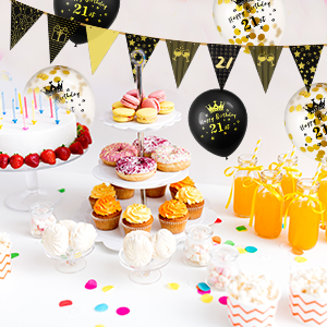 13 Pieces 21st Birthday Party Decoration Set