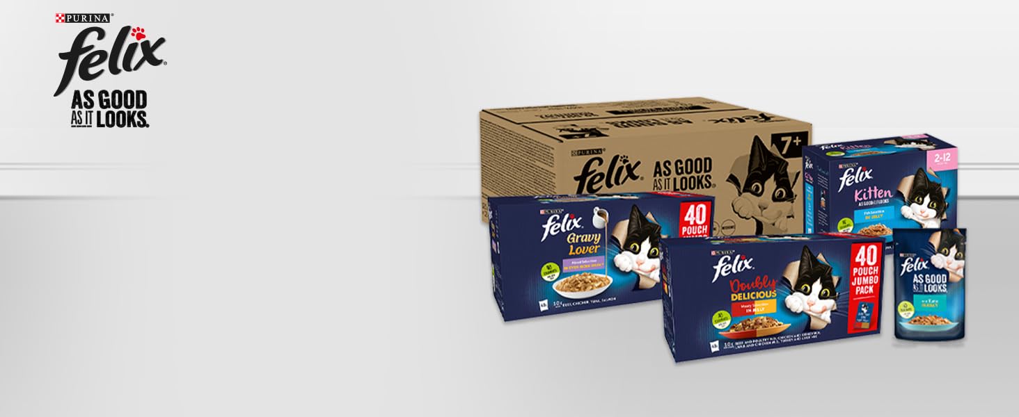 FELIX As Good As It Looks range Main meal wet single and multipacks