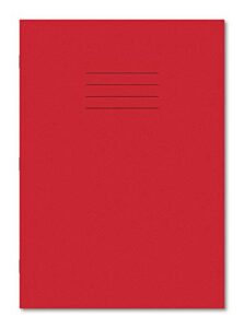 Hamelin A4 8 mm Ruled and Margin 48 Pages Exercise Book - Red (Pack of 10)