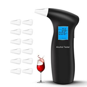 RUTIDA Breathalyzer & Alcohol Tester with 12 Mouthpieces