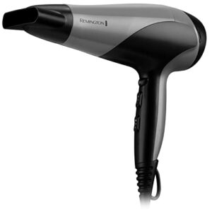 Remington Ionic Dry Hair Dryer 2200 - Hairdryer with Diffuser and Concentrator
