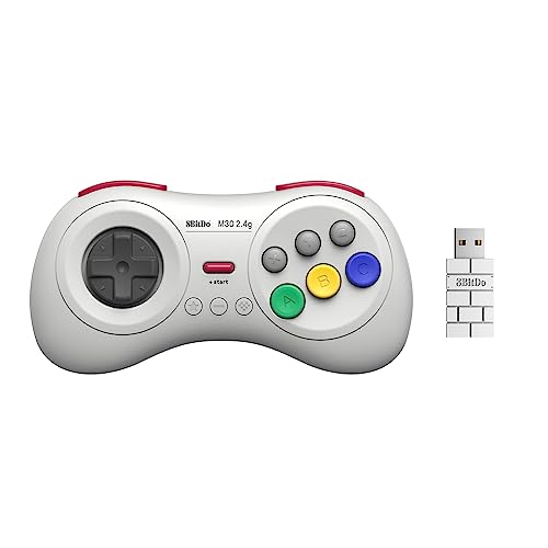 8Bitdo M30 2.4G Wireless Gamepad for SEGA Mega Drive Mini and Switch with 6-Butto