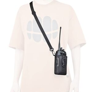 HYS Nylon Case Holster Walkie Talkie Pouch for Motorola GP328 PRO5150 GP320 GP340 MTX960 President Randy 3(III) Sepura Mindland Handheld Radio