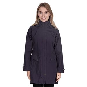 Trespass Womens Waterproof Jacket Ladies Longer Length Raincoat Rainy Day