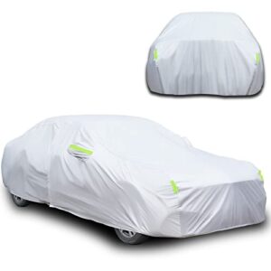 YZEO Car Cover Waterproof Breathable Right Side Zipper Design