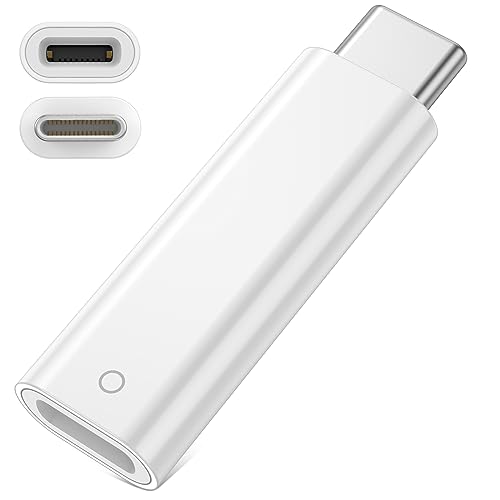 USB-C to Pencil Adapter Compatible with Apple Pencil 1st Generation USB-C to for Lightning Connector Charging Adapter for iPad 10th Gen Bluetooth Pair Male to Female Adapter Connector for Apple Pe