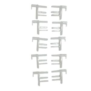 cantondz Compatible with Seitz Dometic Flyscreen/Caravan Motorhome Window Blind End Clips SP042019Z 5 Pairs (5 L/H 5 R/H)