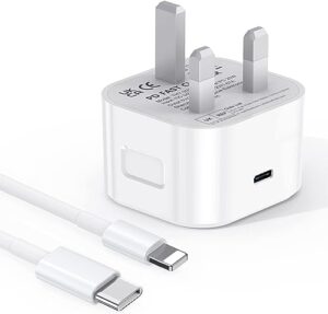 iPhone 20W USB C Fast Charger Plug and Fast Charger Cable 2M 【Apple MFi Certified】 Power Delivery Type C Wall Charging Fast Charger Compatible with iPhone 14 13 12 11 SE Series/XS Max/XS/XR/X/8/7/iPad
